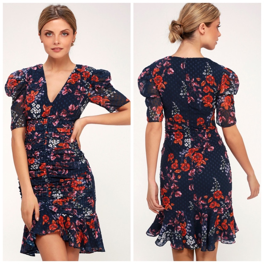 NEW | Keepsake | Need You Now Floral Ruched Dress